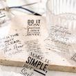 استیکر تکست شفاف English Stickers - ZA.BC