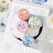 رول استیکر PET tape پروانه طلاکوب برش‌خورده Butterflies Dance Among Flowers