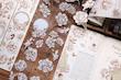 رول استیکر شفاف PET tape مدل  Little Flower Fairy