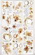 رول استیکر های کاغذی تم قهوه Coffee Washi Tapes