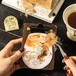 پک استیکر شفاف لک قهوه سری Coffee traces