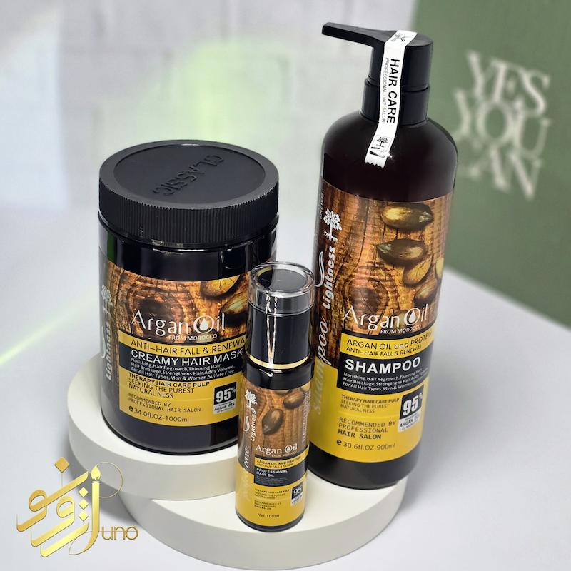 شامپو ، ماسک و دوفاز روغن آرگان