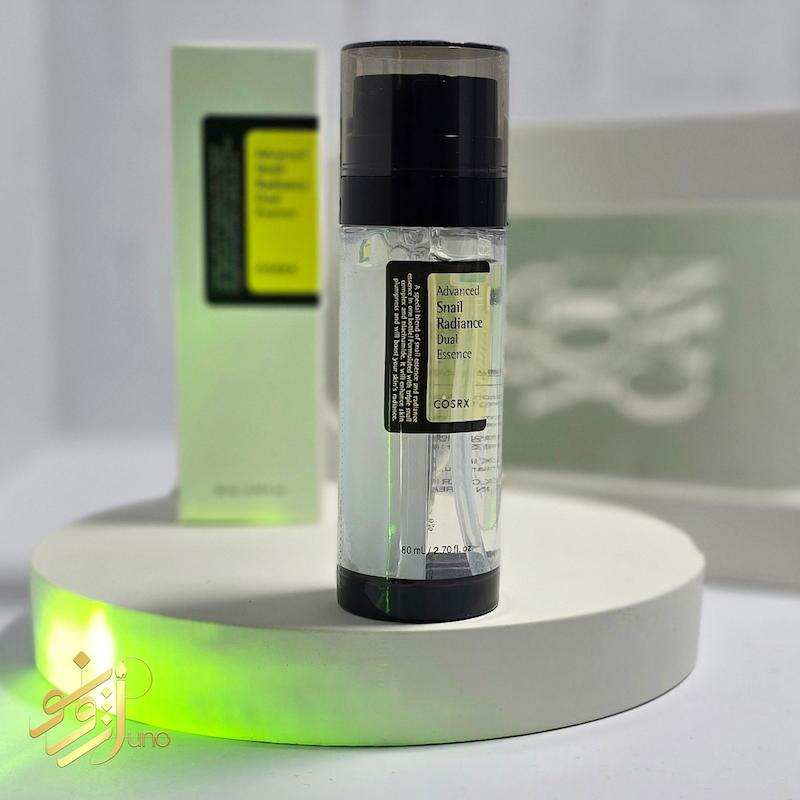 اسنس دوگانه حلزون کوزارکس COSRX مدل Advanced Snail Radiance Dual Essence حجم 80 میلی‌لیتر
