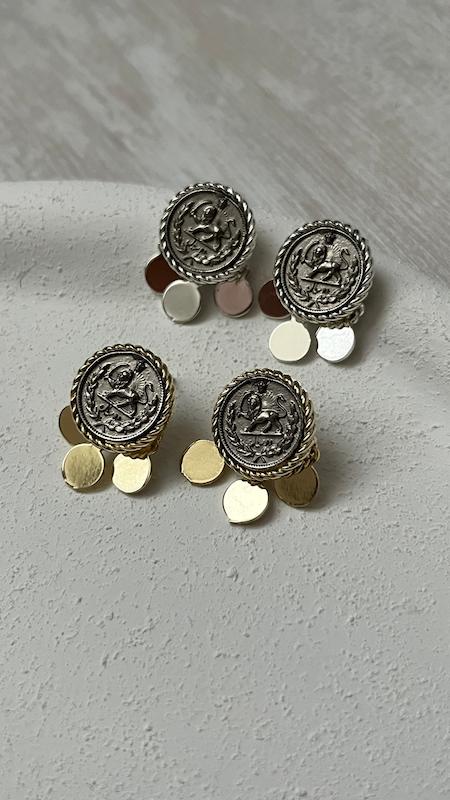 گوشواره سکه پولکی