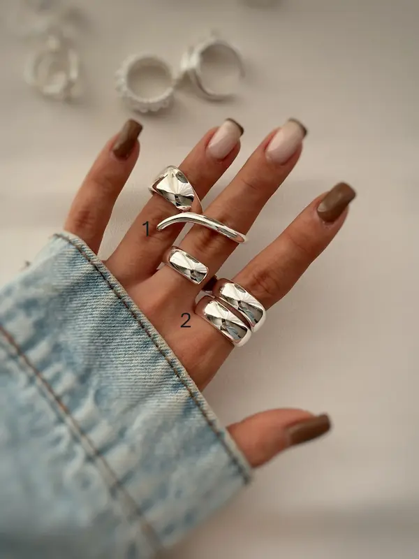 انگشترهای آبکاری نقره