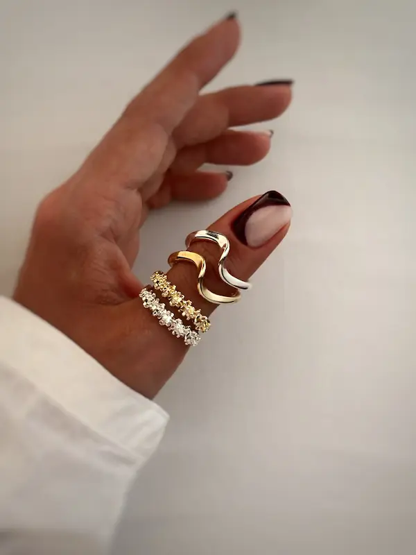 انگشترهای موج و خاویاری