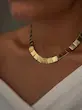 گردنبند مربعی طلایی