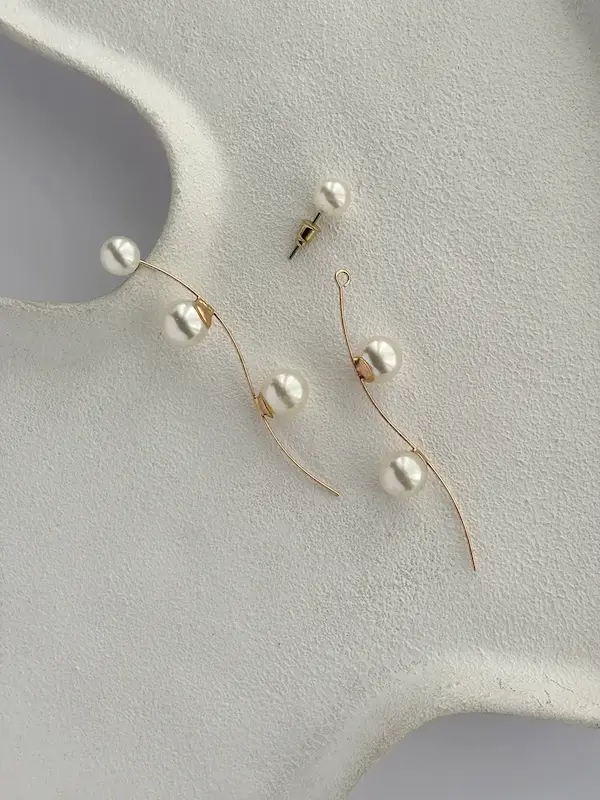 گوشواره شاخه مرواریدی ( 3 مروارید)