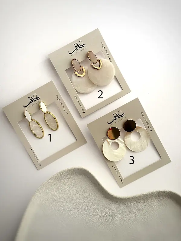 گوشواره های صدفی زمستانی 2