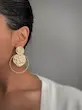 گوشواره چکش خورده با حلقه بزرگ