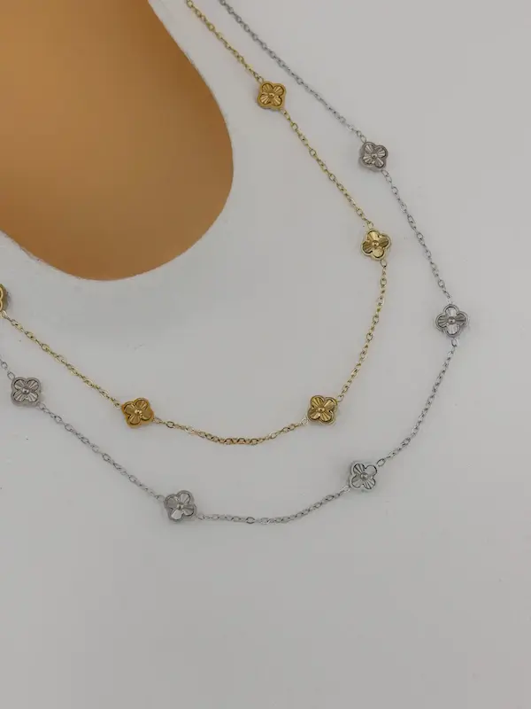 گردنبند تراشه Van Cleef سایز ریز - ونکلیف