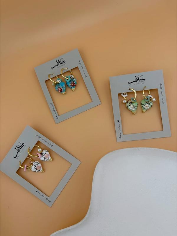 گوشواره حلقه ای آویزدار