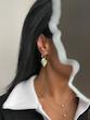 گوشواره حلقه ای آویزدار