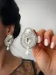 گوشواره جواهری دست ساز مرواریدی