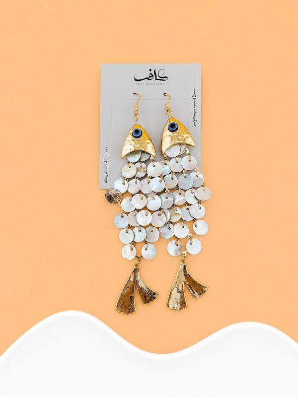 گوشواره ماهی پولکی