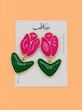 گوشواره گل شفاف Zara