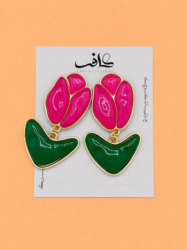 گوشواره گل شفاف Zara
