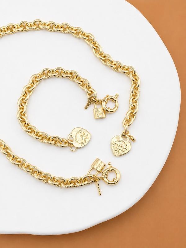 گردنبند و دستبند Tiffany تراشه (خرید به صورت جداگانه)