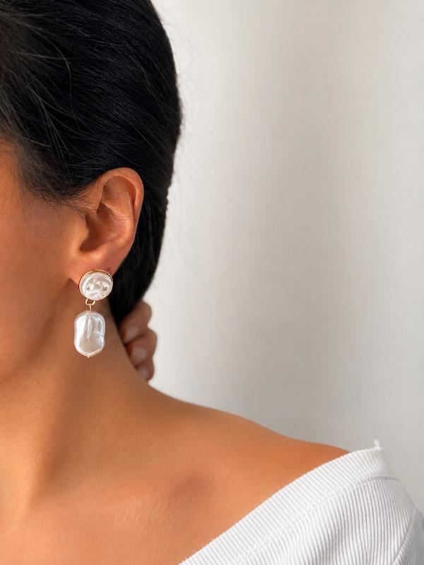 گوشواره های مرواریدی تابستونی