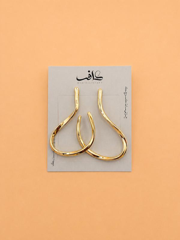 گوشواره دفرمه طلایی