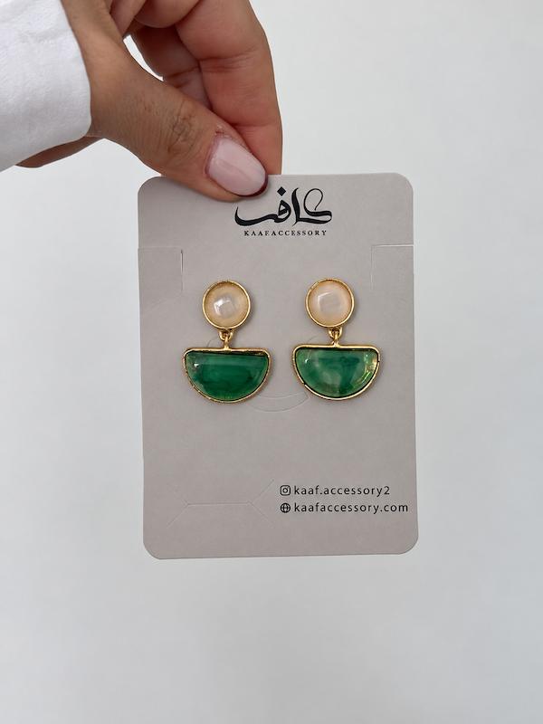 گوشواره نیم دایره 2 تکه