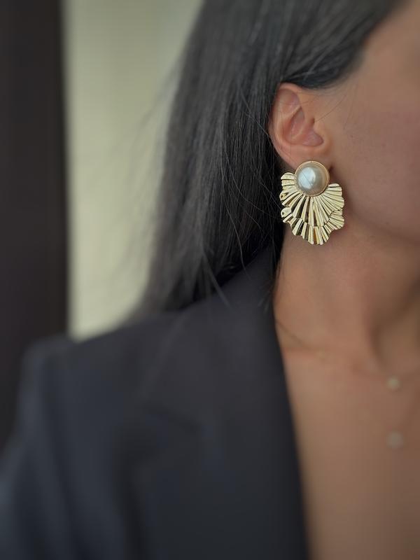 گوشواره کاغذی مرواریدی