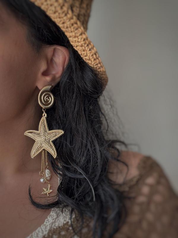 گوشواره ساحلی آویزدار