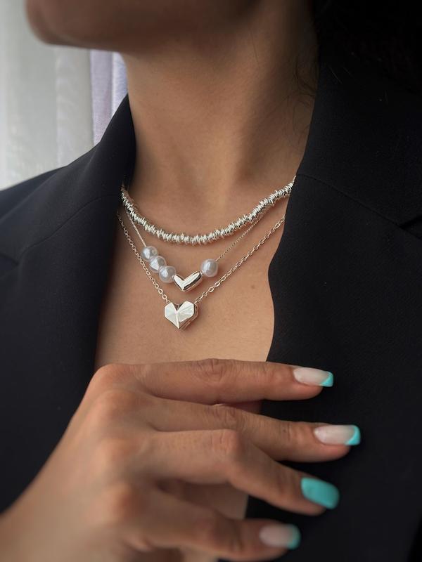 گردنبندهای آبکاری نقره