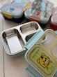 اسنک باکس و لانچ باکس سه قسمتی واشردار استیل