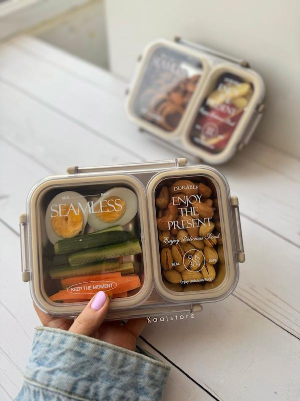 اسنک باکس واشردار استیل seamless