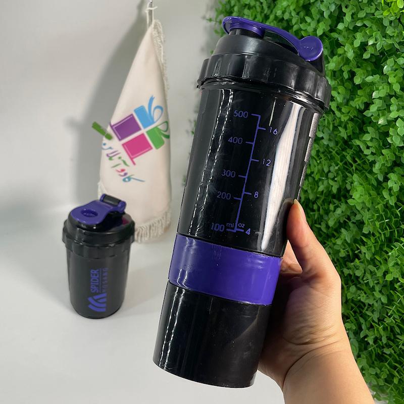 شیکر ورزشی بنفش اورجینال Spider Bottle