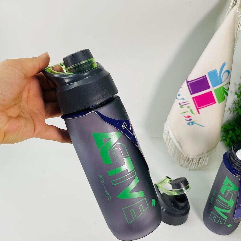 قمقمه مانیا مدل اکتیو نی دار مشکی