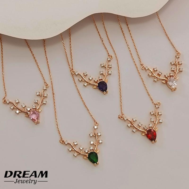 گردنبند سبز شاخ گوزن ژوپینگ از برند ژوپینگ