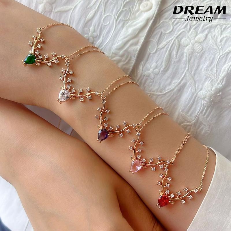 گردنبند بنفش شاخ گوزن ژوپینگ از برند ژوپینگ