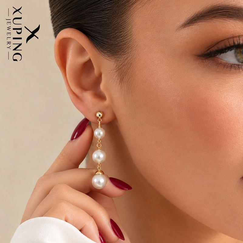 گوشواره آویز مرواریدی برند ژوپینگ