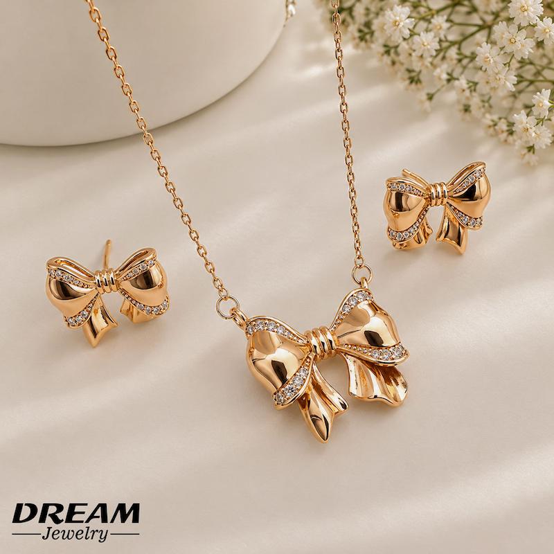 نیمست پاپیون طرح‌طلا DREAM (با زنجیر)