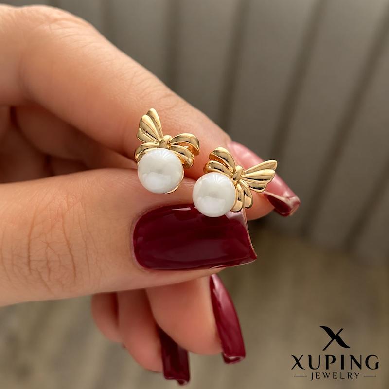گوشواره مروارید پاپیونی برند ژوپینگ