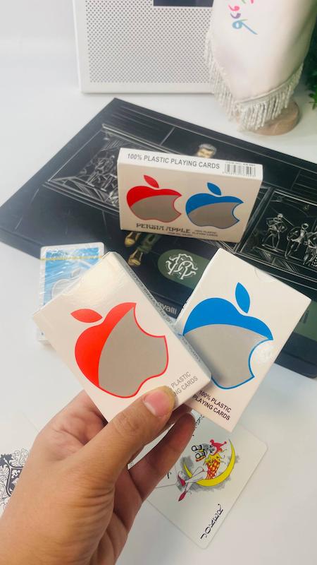 کارت بازی اورجینال پشت آبی اپل (apple)