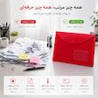 پوشه دکمه دار سایز A4 بسته ۳۶ عددی جاکارت ویزیت دار
