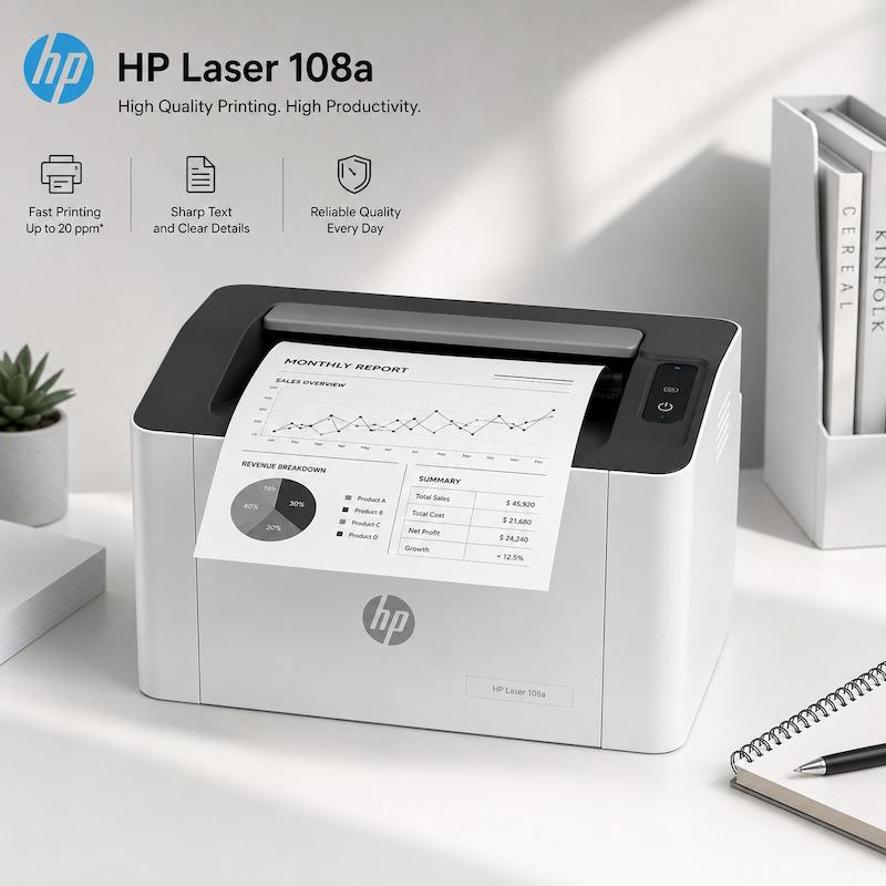 پرینتر لیزری اچ‌ پی مدل Laser 108a