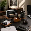 ست رومیزی چوب و فلز ۵ پارچه با ضمانت یکسال