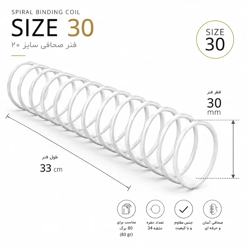 فنر صحافی شماره 30 بسته 80 عددی