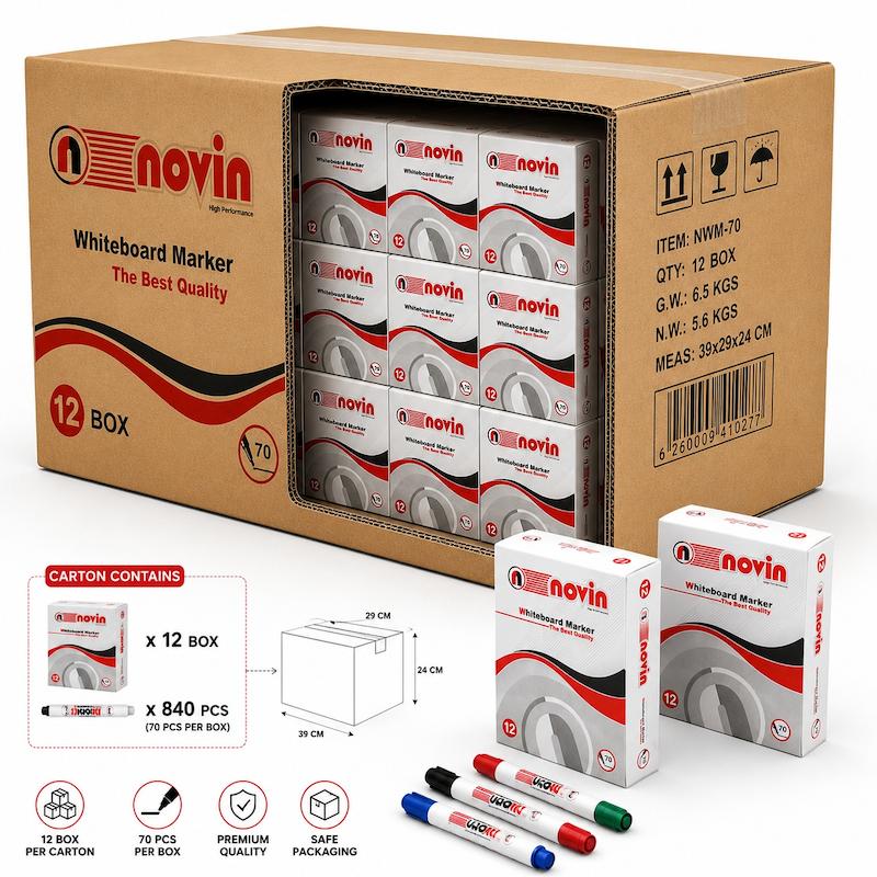 ماژیک وایت برد نوین سرگرد کارتن 72 جینی 