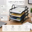 کازیه رومیزی فلزی سه طبقه