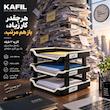 سینی اسناد پلاستیکی سه طبقه مناسب میز کار