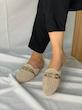صندل جلو بسته حصیری اسلیپر زنانه