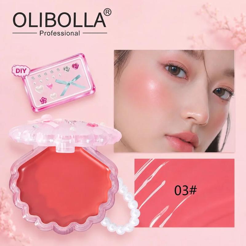 رژگونه صدفی OLIBOLLA 