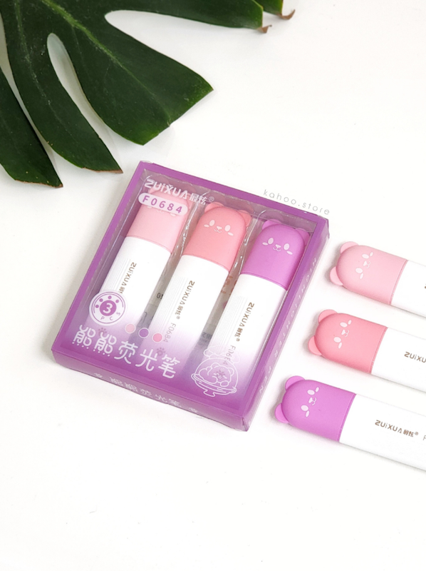 پک هایلایتر تدی طیف صورتی🩷