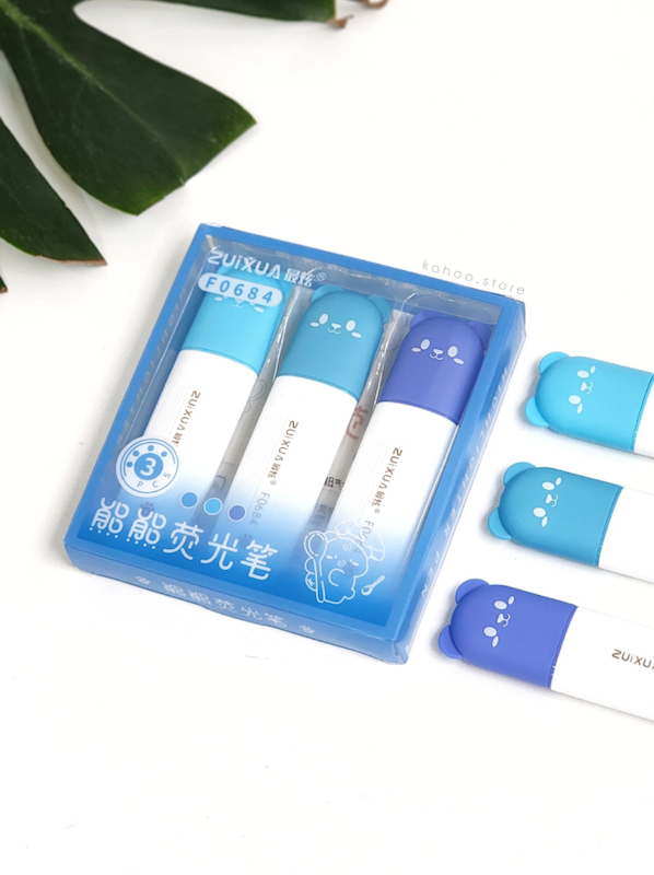 پک هایلایتر تدی طیف آبی 💙