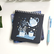 دفترچه شطرنجی چای و گل ☕️